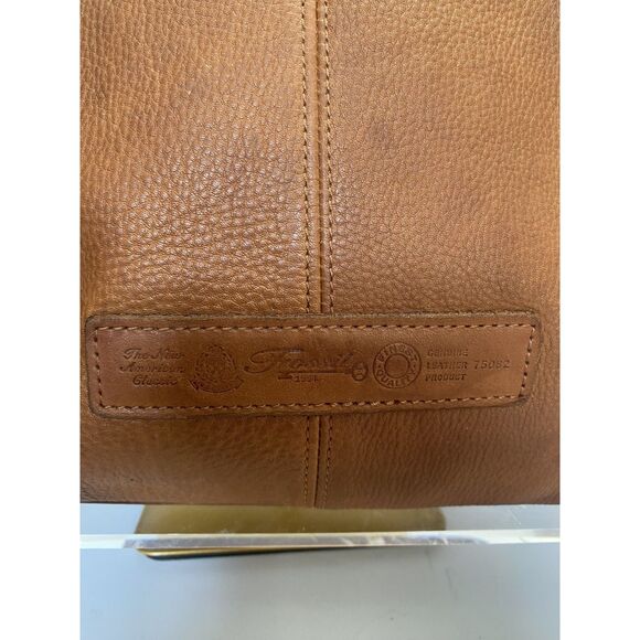 Fossil Brown Leather Top Handle Satchel 21” Shoulder Strap - Picture 6 of 12